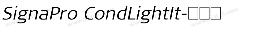 SignaPro CondLightIt字体转换